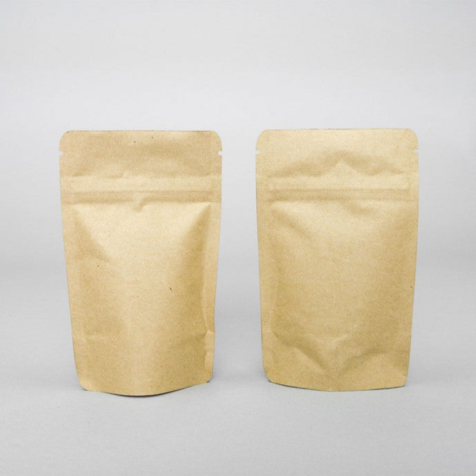 AANK01ZRC - 3.125” x 5.0” x 2.0” OD Kraft MylarFoil Stand Up pouch with ZipSeal, TearNotch and rounded corners; 1000/case *PRE-ORDER AANK01ZRC - 3.125” x 5.0” x 2.0” OD Kraft MylarFoil Stand Up pouch with ZipSeal, TearNotch and rounded corners; 1000/case *PRE-ORDER