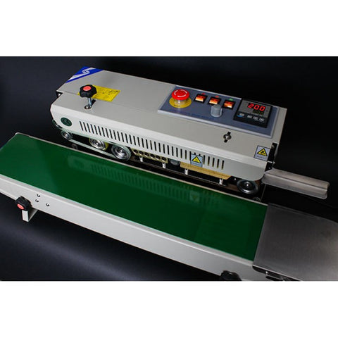 RSH1525SSD - STAINLESS STEEL HORIZONTAL TABLETOP BAND SEALER W/ DIGITAL THERMOMETER