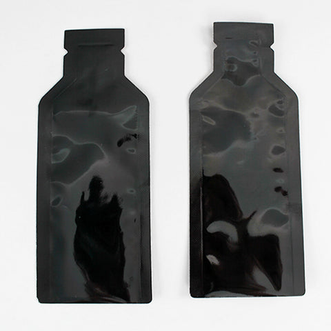 35MDTP0225055BLK- 2.25” X 5.5” PAKVF3.5M BLACK DISPENSER TIP STYLE POUCH W/ TEAR NOTCH